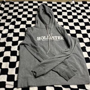 Gray Hollister hoodie size M